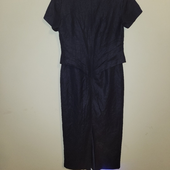 Positive Attitude Navy Blue Dress with Embellishments - Picture 6 of 6